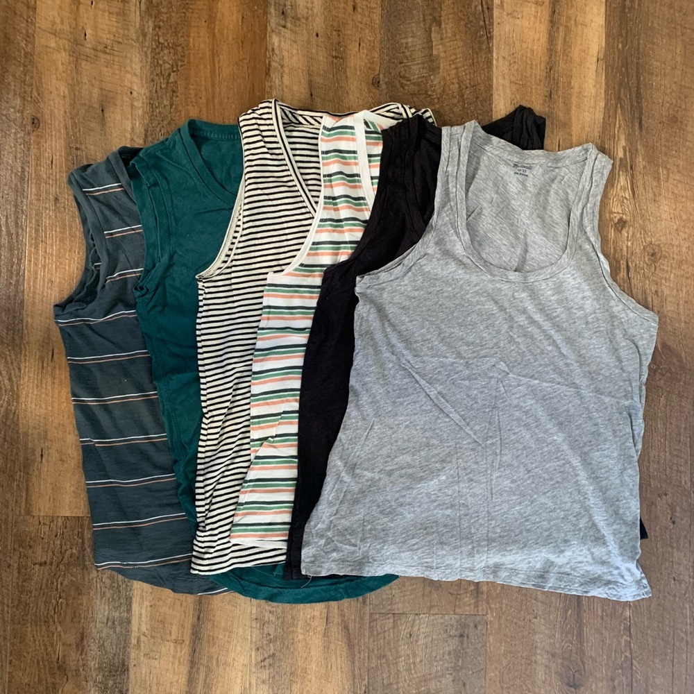 Lot of Madewell Whisper Soft Tops